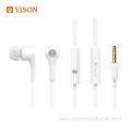 YISON Cheap Wired Earphone Anti Noise In-ear Earphone